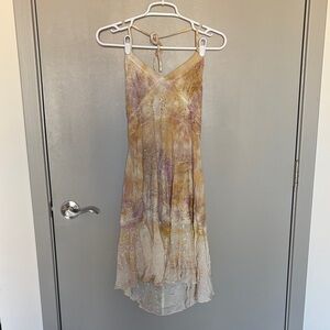 Boho L.S.I. Multicolor Halter Dress Size Small